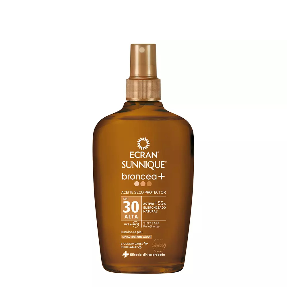 ECRAN ECRAN SUNNIQUE BRONCEA+ oil vapo SPF30 200 ml ECRAN ECRAN SUNNIQUE BRONCEA+ oil vapo SPF30 200 ml
