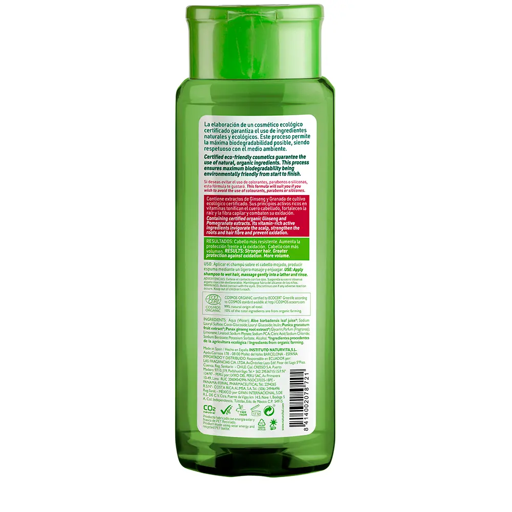 NATUR VITAL SHAMPOO BIO ECOCERT fortificante 300 ml
