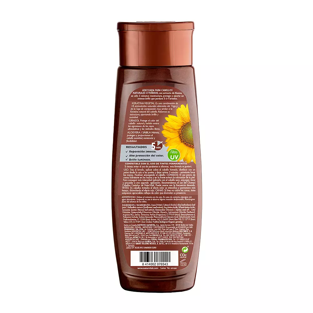 NATUR VITAL MASK COLOURSAFE  chestnut 300 ml