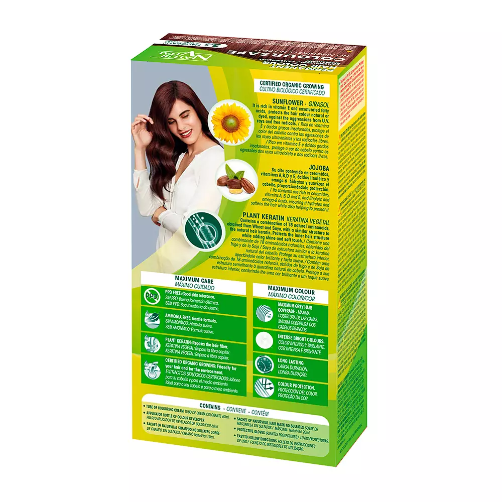 NATUR VITAL COLOURSAFE dye permanente #5.5-caoba