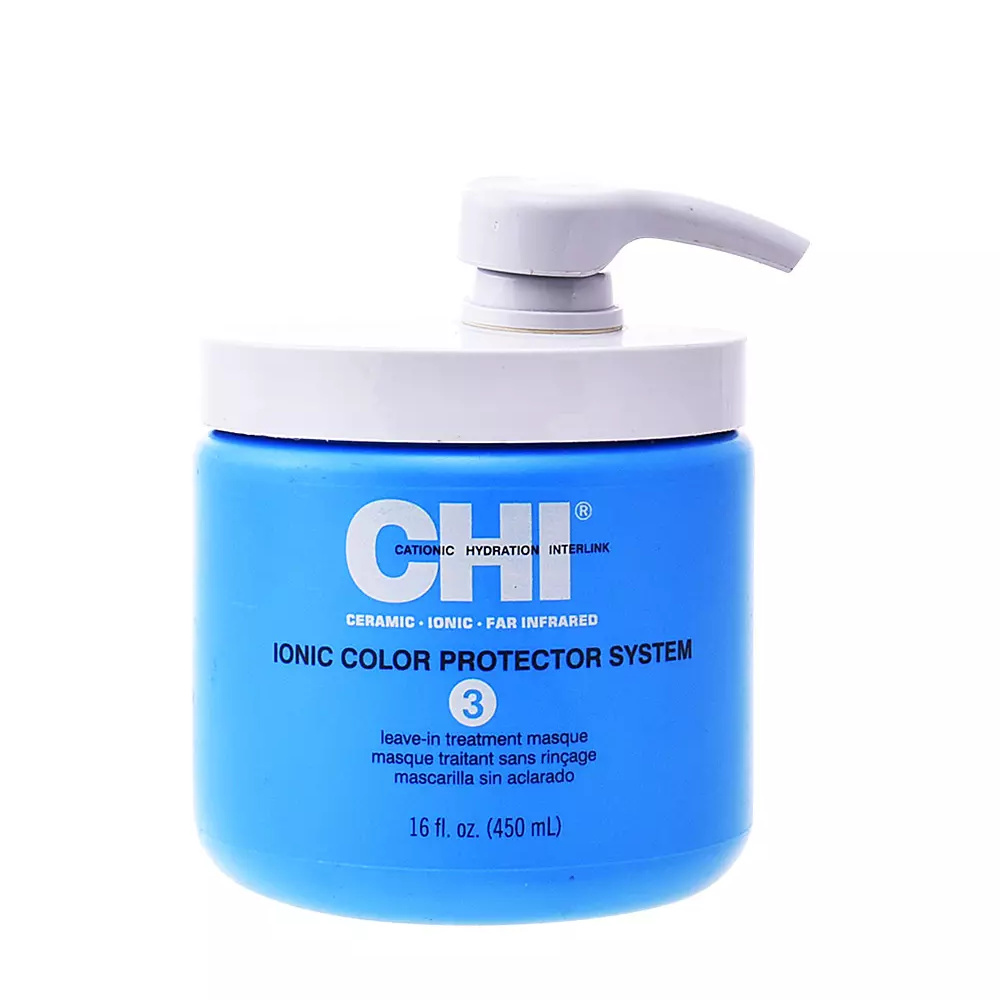 FAROUK CHI IONIC color protector 3 leave-in treatment masque 450 ml FAROUK CHI IONIC color protector 3 leave-in treatment masque 450 ml