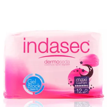 INDASEC DERMOSEDA GOOD NIGHT compresa incontinencia maxi 12 u