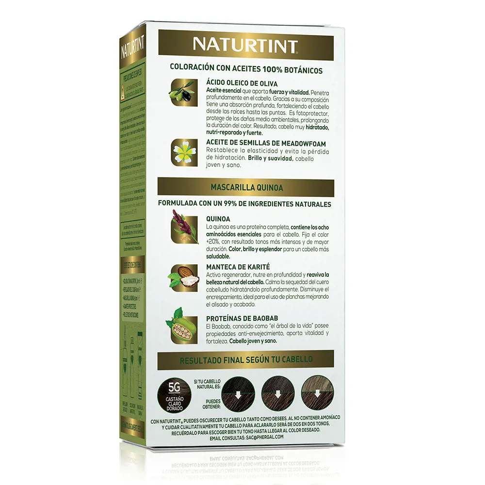 NATURTINT NATURTINT #5G light chestnut dorado 170 ml NATURTINT NATURTINT #5G light chestnut dorado 170 ml - Image 3