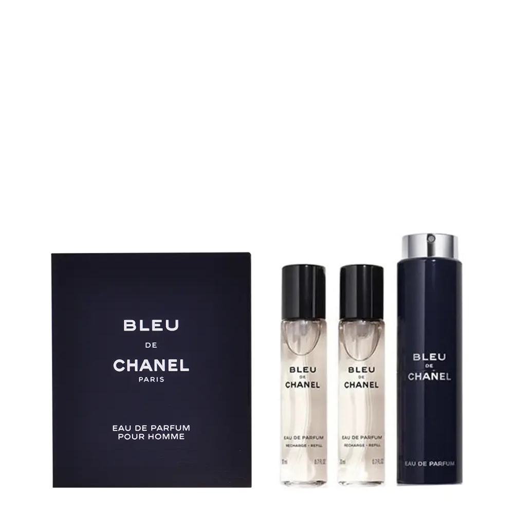 <span class="notranslate">CHANEL BLEU DE CHANEL</span> eau de parfum travel spray 3 x 20 ml for Men <span class="notranslate">CHANEL BLEU DE CHANEL</span> eau de parfum travel spray 3 x 20 ml for Men