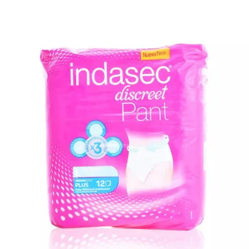 INDASEC PANT PLUS talla grande 12 u