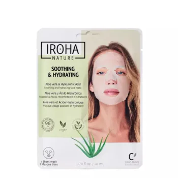 IROHA MASCHERA IN TESSUTO idratante aloe + tè verde + ginseng + HA 1 u