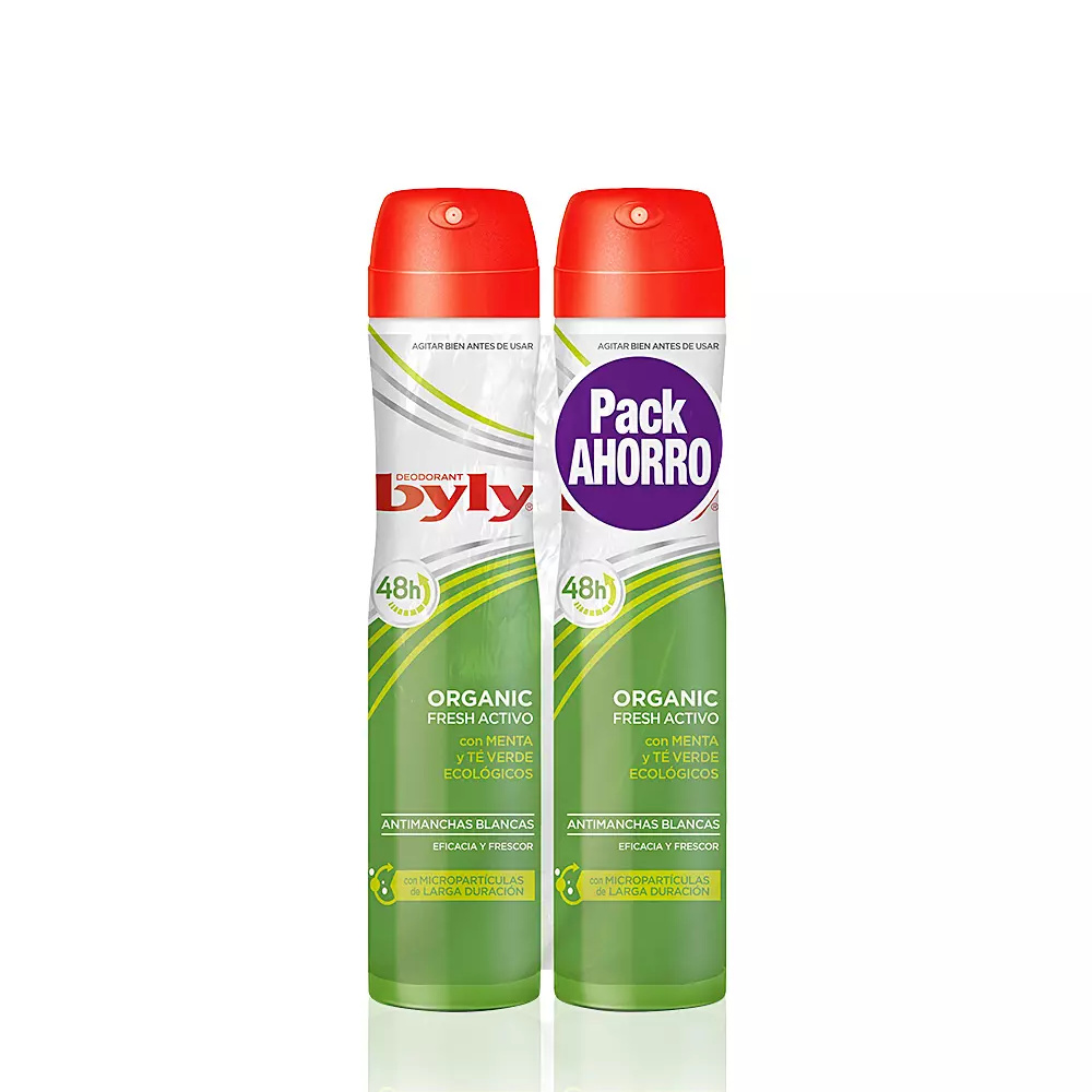 BYLY ORGANIC EXTRA FRESH DEO VAPO LOT 2 pcs BYLY ORGANIC EXTRA FRESH DEO VAPO LOT 2 pcs