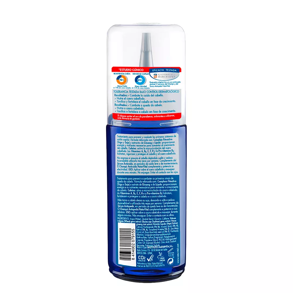 NATUR VITAL TONICO ANTI-HAIR LOSS treatment 200 ml