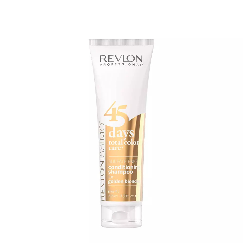 REVLON 45 DAYS conditioning shampoo for golden blondes 275 ml REVLON 45 DAYS conditioning shampoo for golden blondes 275 ml