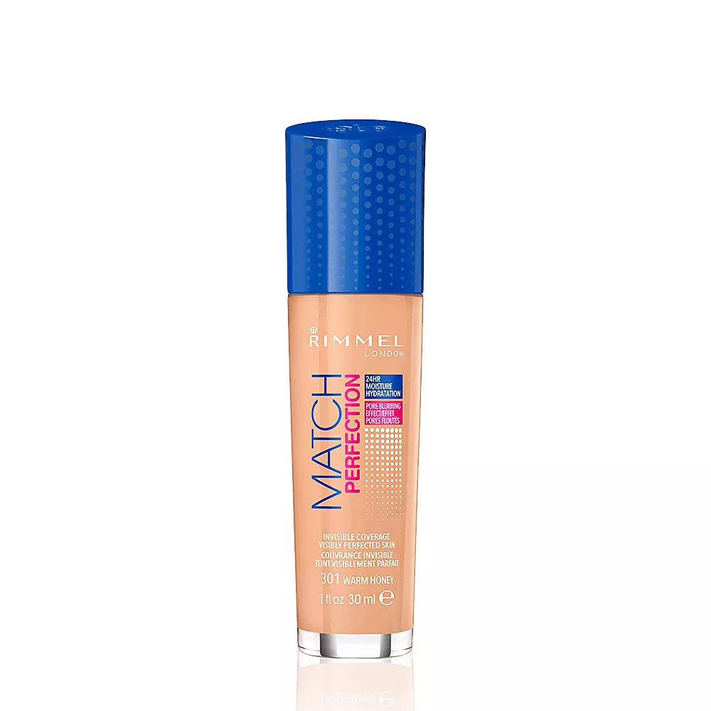 RIMMEL LONDON MATCH PERFECTION foundation #301-warm honey RIMMEL LONDON MATCH PERFECTION foundation #301-warm honey