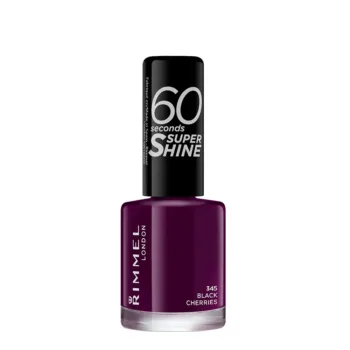 RIMMEL LONDON+ 60 SECONDS SUPER SHINE nail polish #345-black cherries 8 ml
