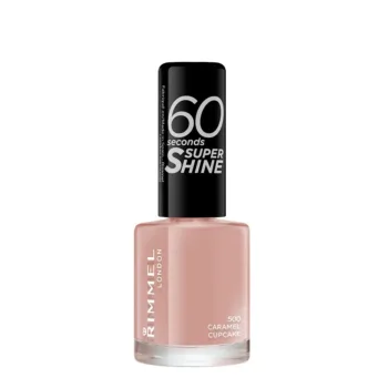 RIMMEL LONDON+ 60 SECONDS SUPER SHINE smalto #500-caramel cupcake 8 ml