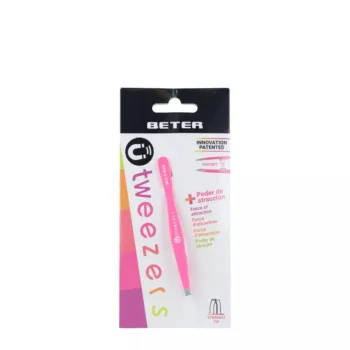 BETER PINZA depilar magnética punta recta #fucsia 1 u
