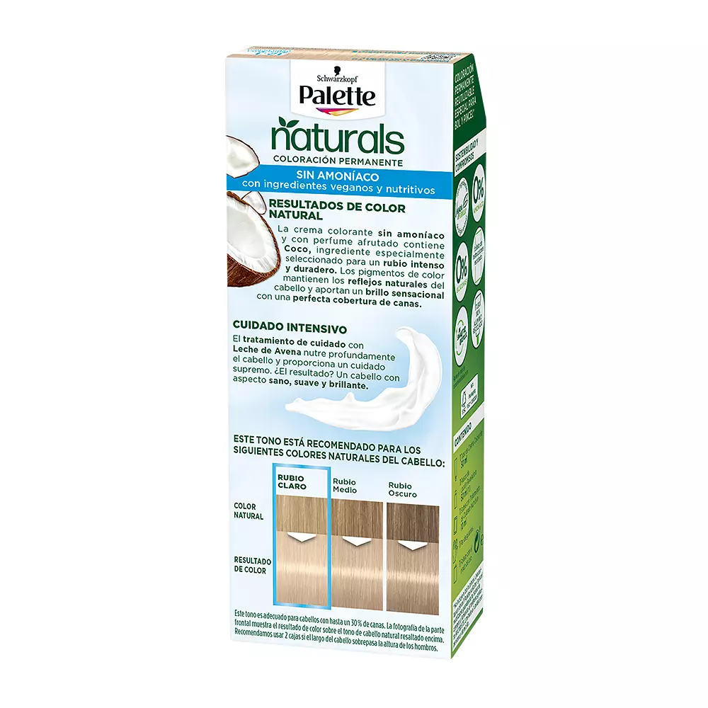 PALETTE PALETTE NATURAL dye #12.1 - extra light ash blonde 1 u PALETTE PALETTE NATURAL dye #12.1 - extra light ash blonde 1 u