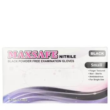 MAXSAFE MAXSAFE nitryl gloves size S #black 100 pz