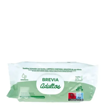 SALUSTAR BREVIA toallitas with lotion limpieza adultos 30x20 cm 60 u