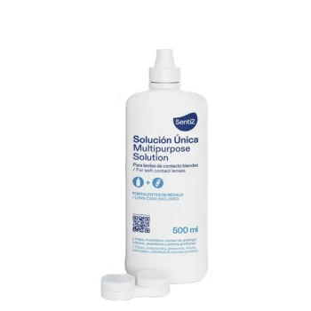 SENTI2 ONLY solution with hyaluronic acid + lens holder 500 ml