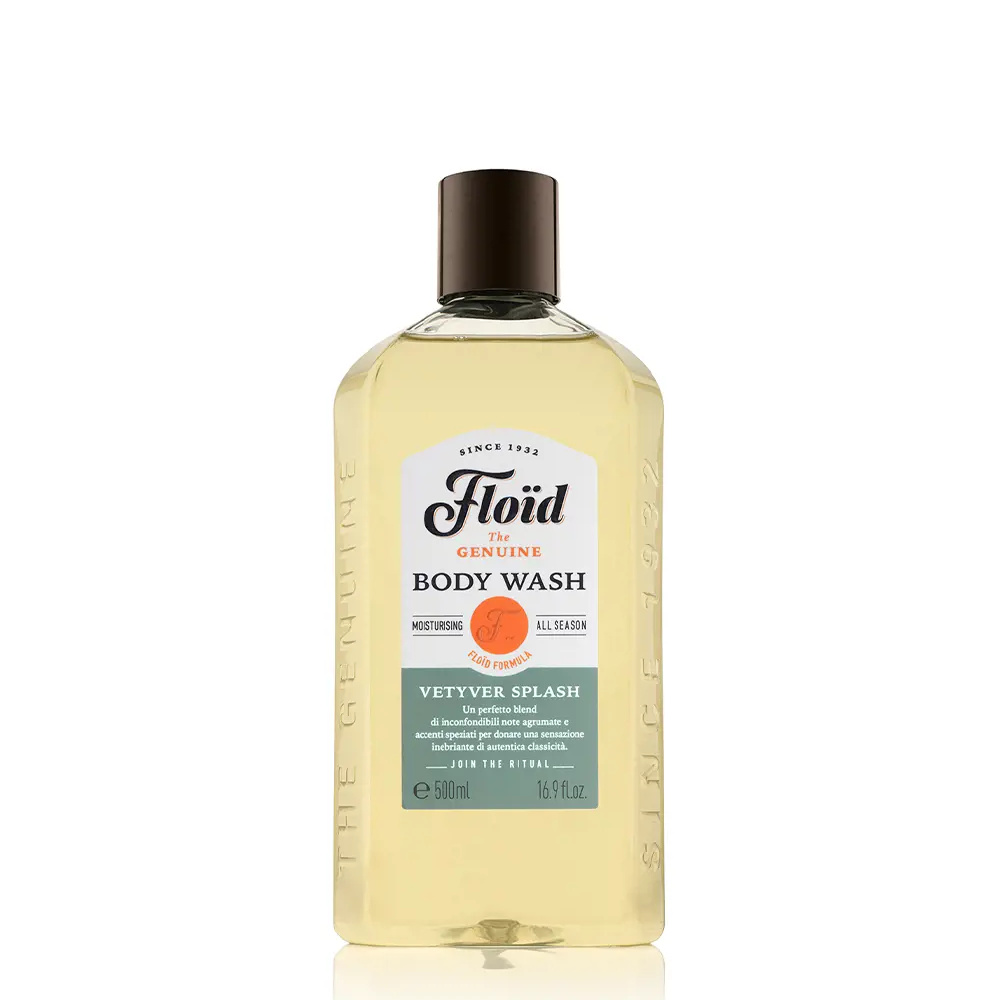 FLOÏD FLOÏD bath gel vetyver splash 500 ml FLOÏD FLOÏD bath gel vetyver splash 500 ml