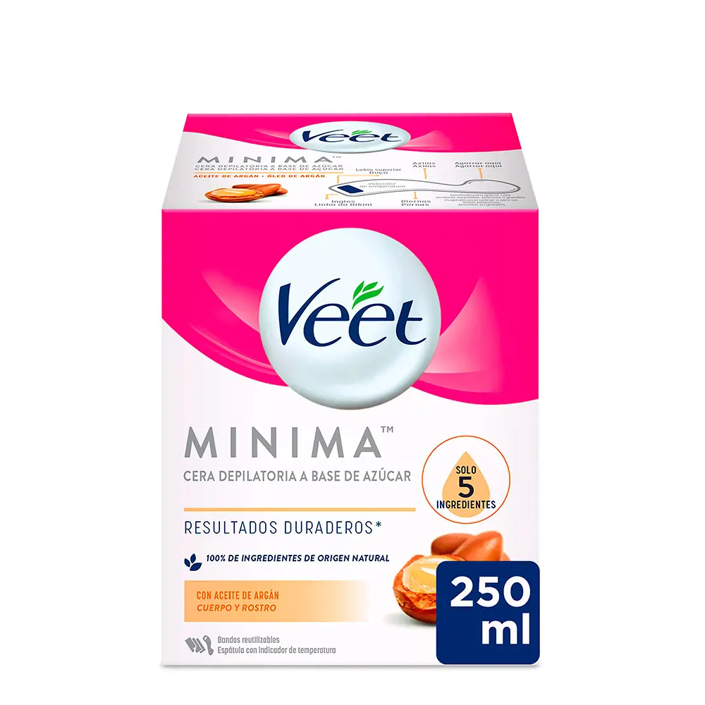 VEET NATURAL WARM WAX argan oil all skin types 250 ml VEET NATURAL WARM WAX argan oil all skin types 250 ml