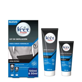 VEET VEET MEN KIT DEPILACIN 2 PASOS zonas sensibles 150 ml VEET VEET MEN KIT DEPILACIN 2 PASOS zonas sensibles 150 ml