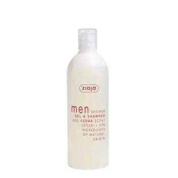 ZIAJA MEN shower gel and red cedar shampoo 400 ml