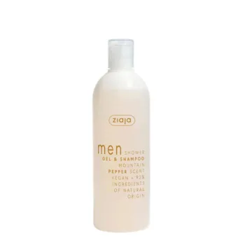 ZIAJA MEN shower gel and shampoo mountain pepper 400 ml
