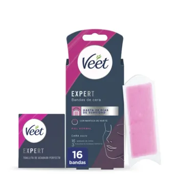 VEET WAX BANDS depilatory facial normal skin 16 u