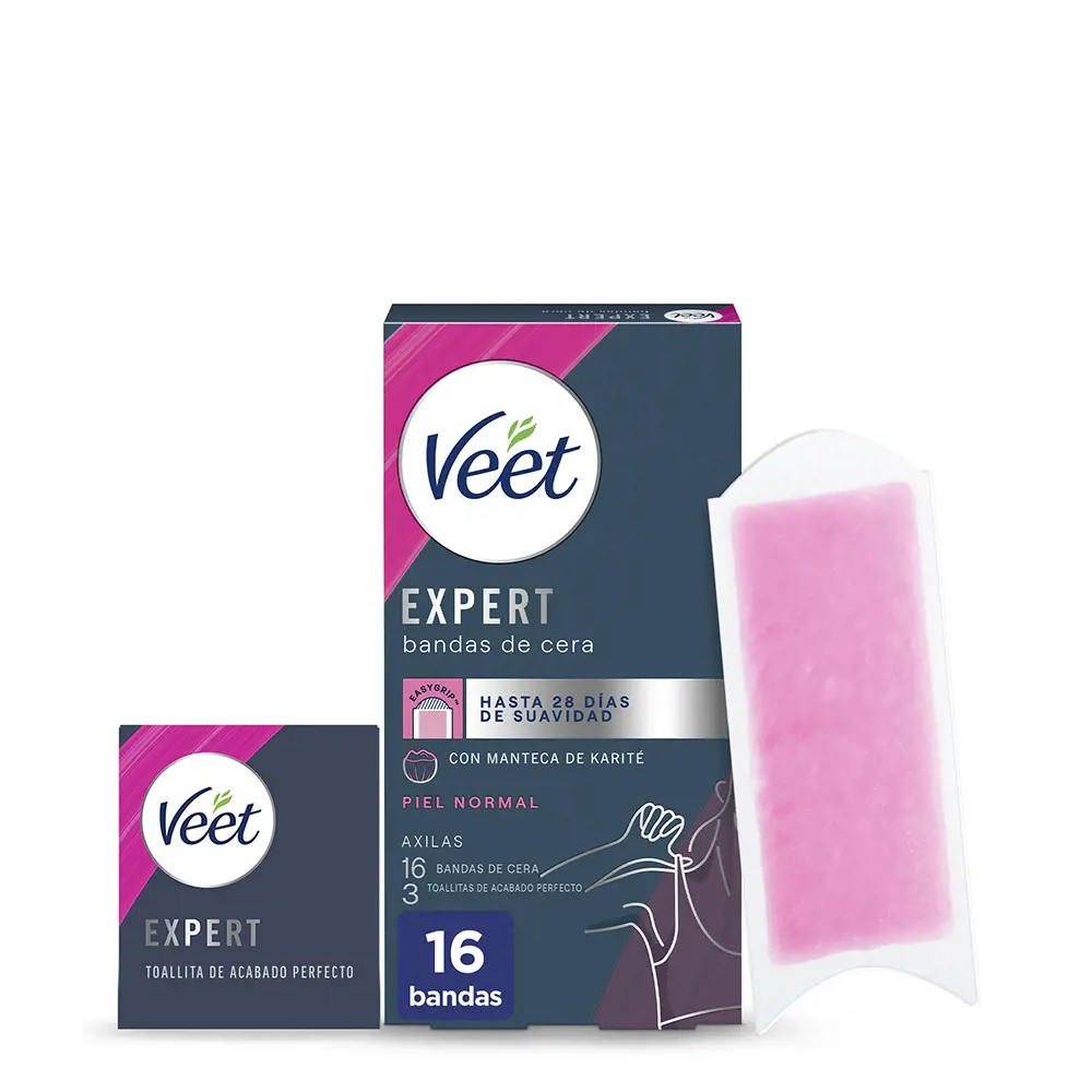 VEET EXPERT WAX BANDS underarms normal skin 16 u VEET EXPERT WAX BANDS underarms normal skin 16 u