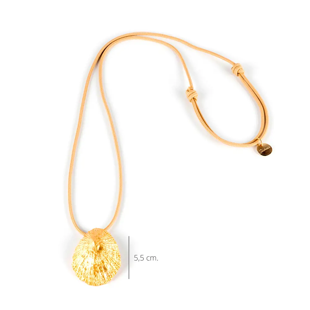 SHABAMA CALOBRA COOL BEIGE necklace #gold glitter 1 u