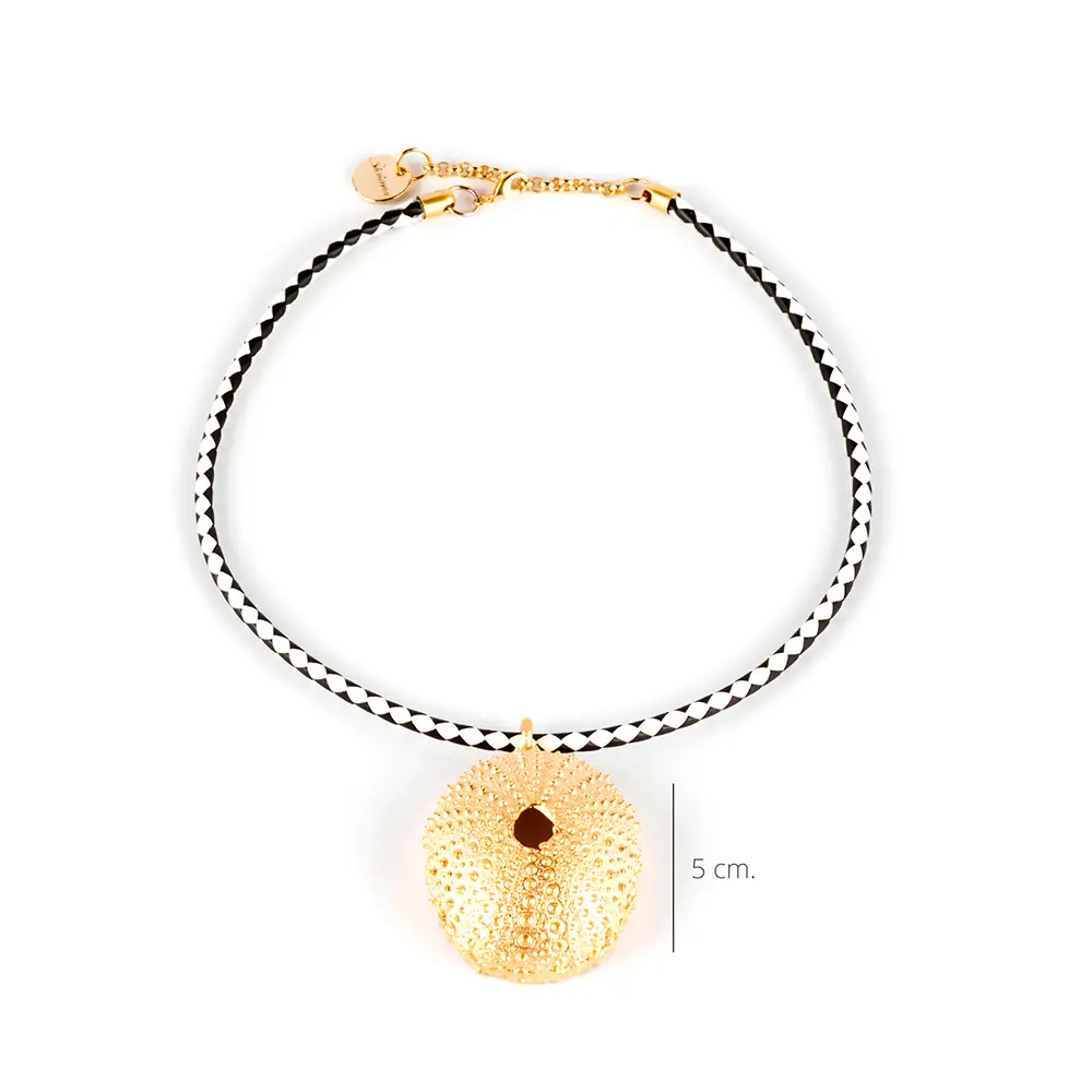 SHABAMA TRENC LUXE BLACK & WHITE necklace #shiny gold 1 u SHABAMA TRENC LUXE BLACK & WHITE necklace #shiny gold 1 u - Image 2