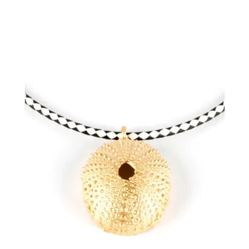 SHABAMA TRENC LUXE Collar BLACK & WHITE #orobrillante 1ud