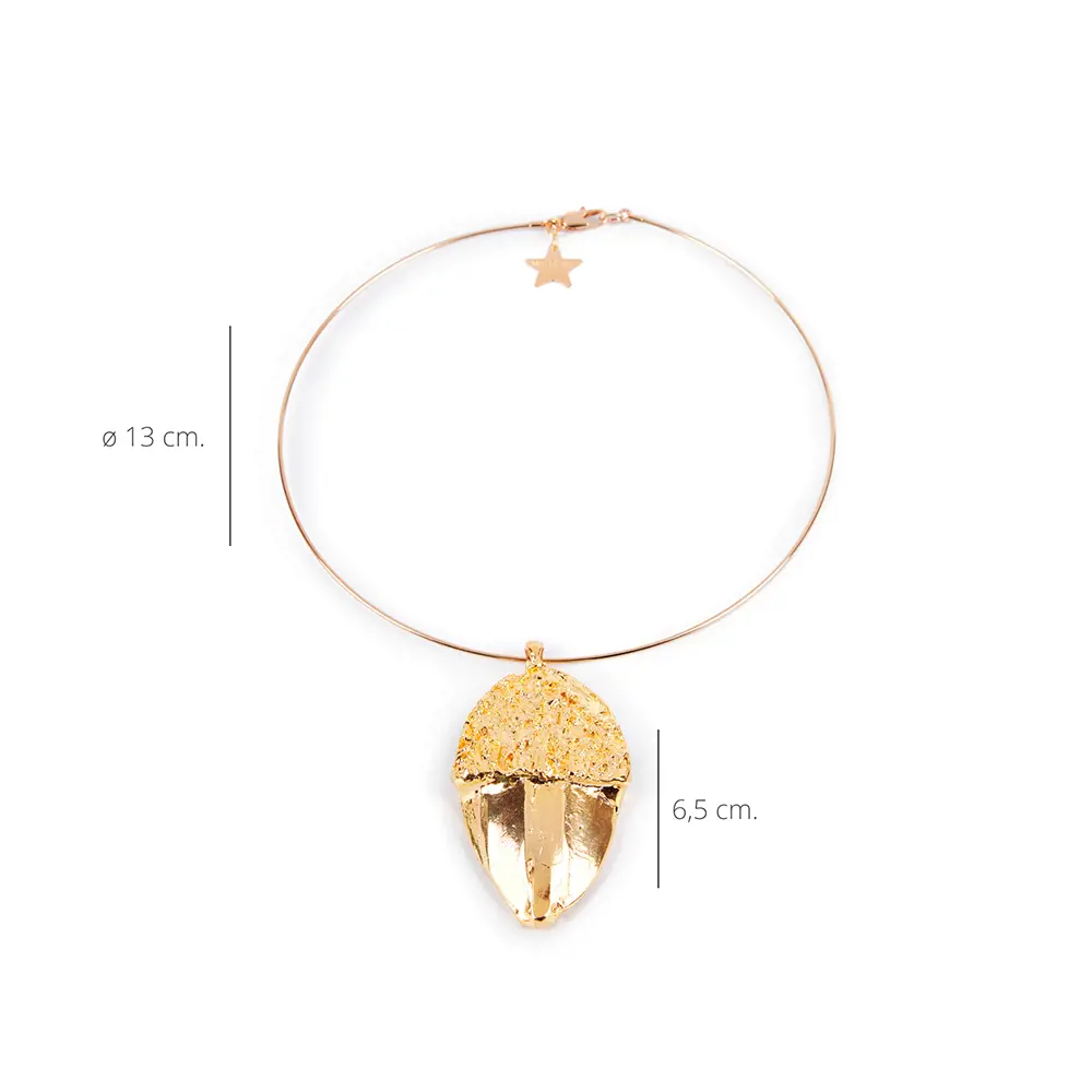 SHABAMA BELLOTA rigid necklace #shiny gold 1 u