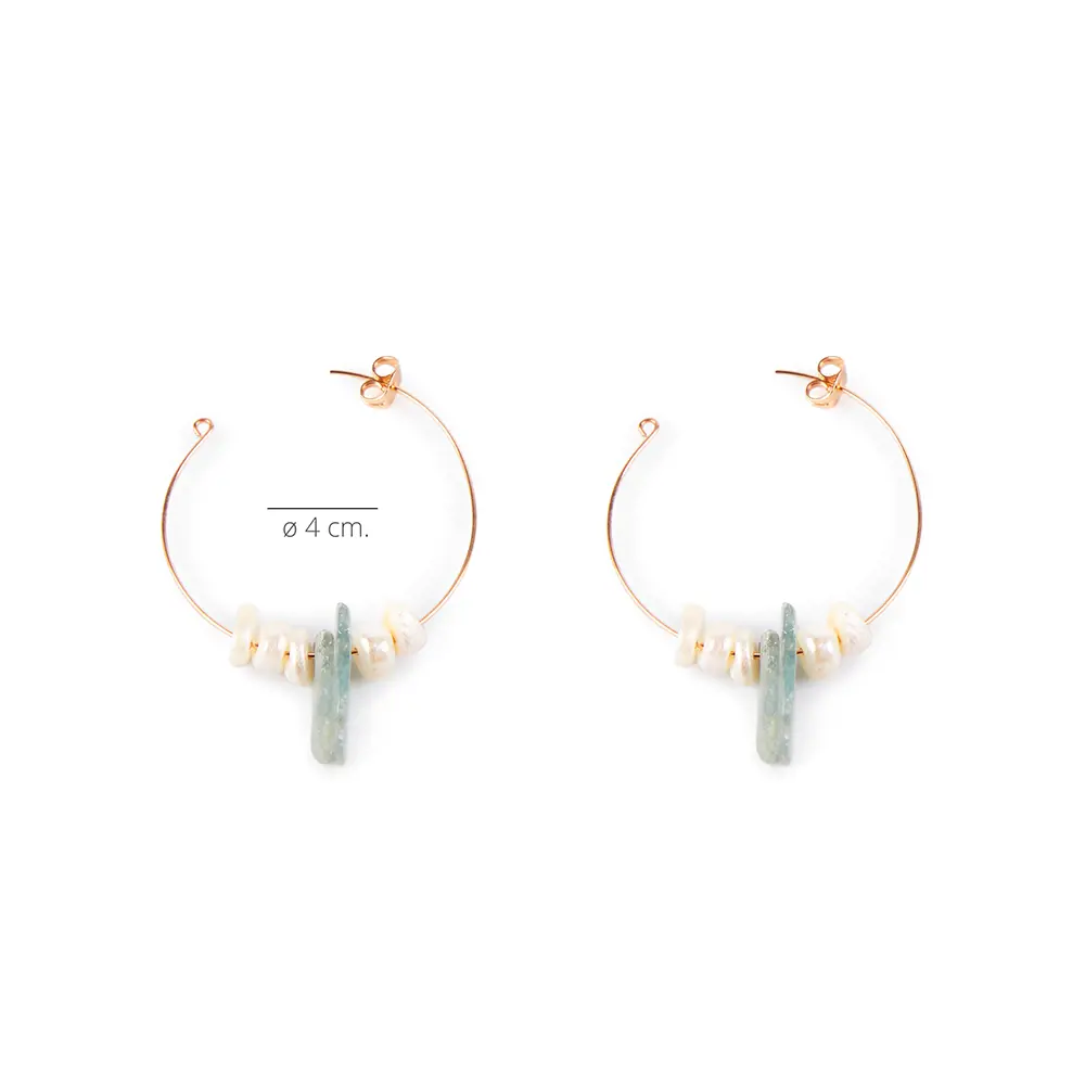 SHABAMA LAO GREEN 4CM pendientes #oro brillo 1 u SHABAMA LAO GREEN 4CM pendientes #oro brillo 1 u - Image 2