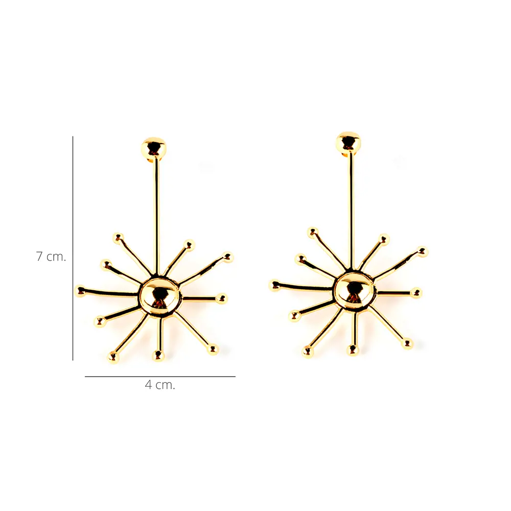 SHABAMA SUN earrings #shiny gold 1 u SHABAMA SUN earrings #shiny gold 1 u - Image 2
