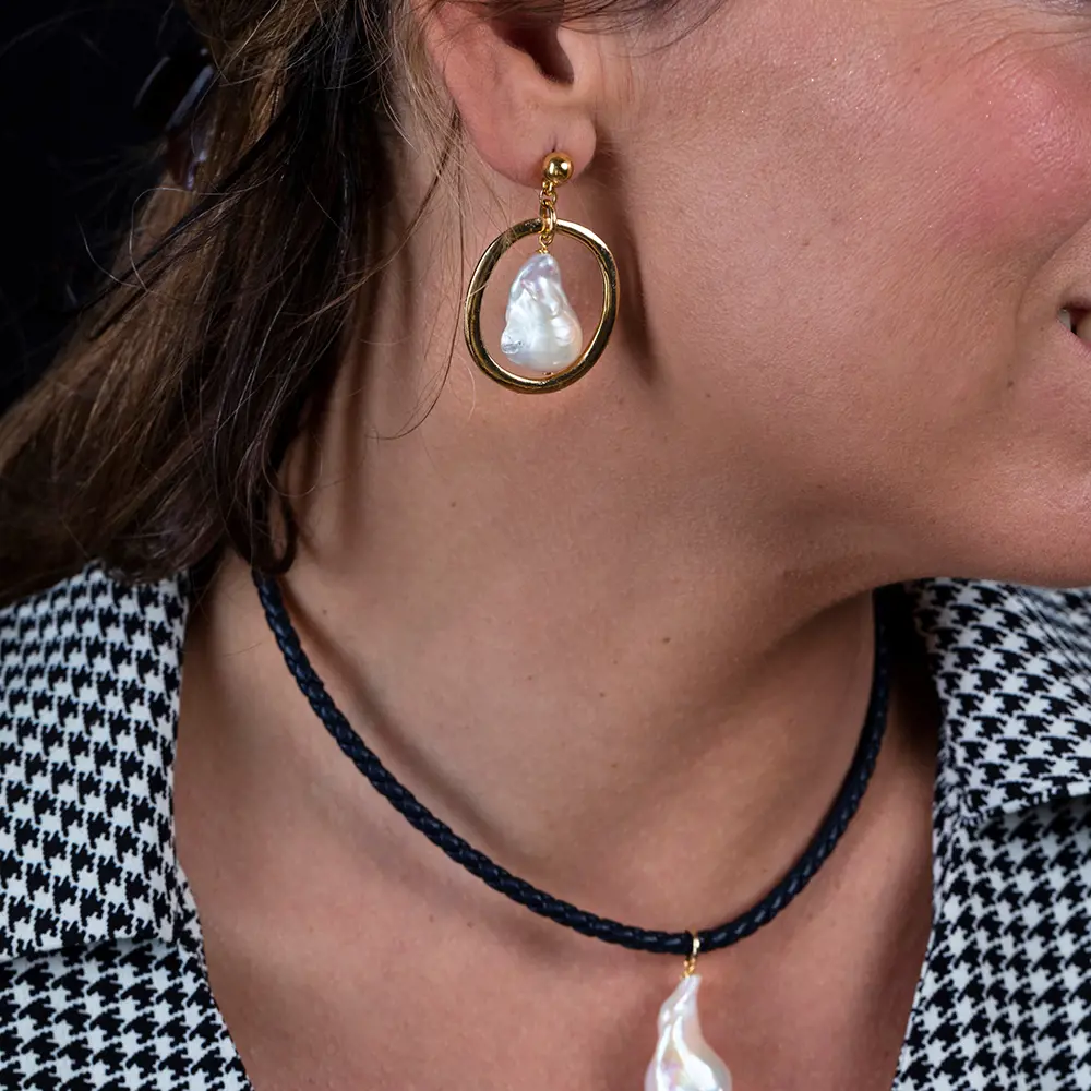 SHABAMA BALBOA earrings #shiny gold 1 u SHABAMA BALBOA earrings #shiny gold 1 u - Image 3