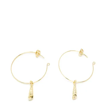 SHABAMA AGULLA earrings #gold glitter 1 u