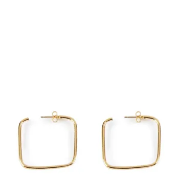 SHABAMA MOORE SQUARES earrings #shiny gold 1 u