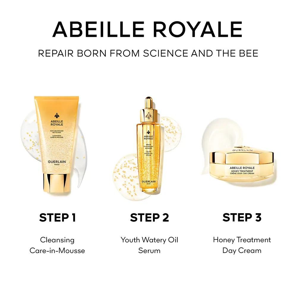 GUERLAIN ABEILLE ROYALE TRATTAMENTO OLIO A BASE D'ACQUA set 4 pz
