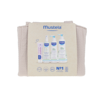 MUSTELA BEIGE TROLLEY BAG set 5 pcs