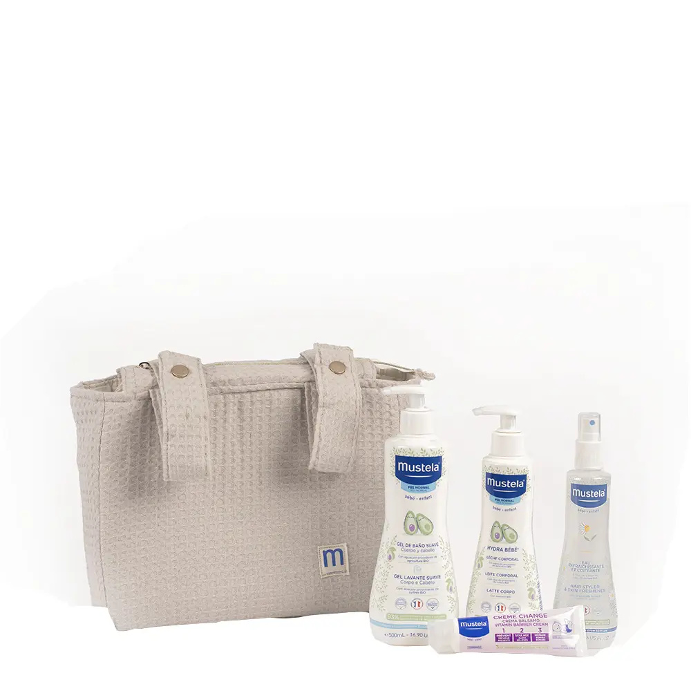MUSTELA BEIGE TROLLEY BAG set 5 pcs MUSTELA BEIGE TROLLEY BAG set 5 pcs