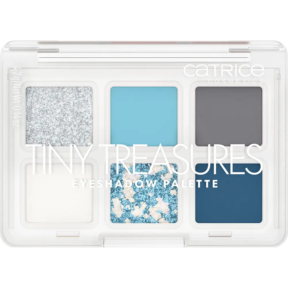 CATRICE TINY TREASURES Lidschattenpalette Nr. 040 – Icy Whisper, 4.2 g