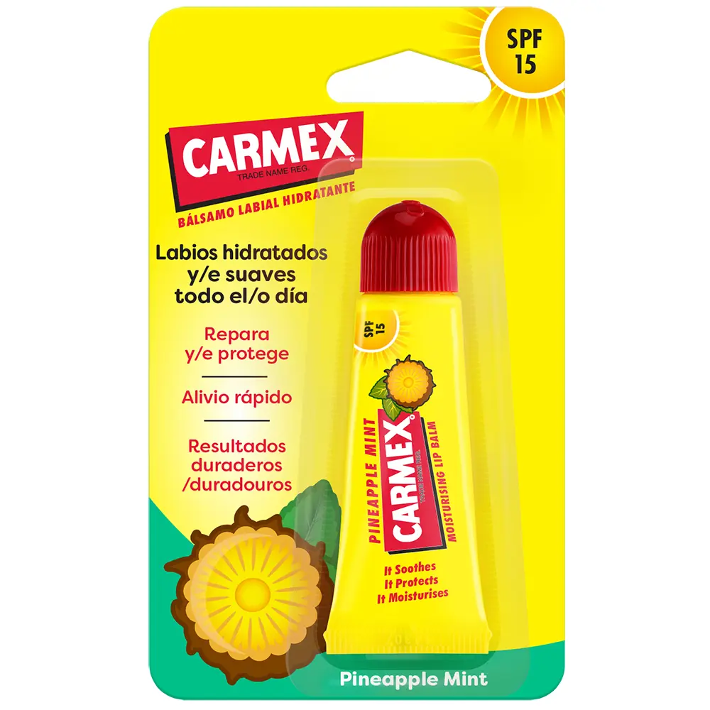 CARMEX Ananas-Feuchtigkeitsbalsam, Tube, LSF 15, 10 g