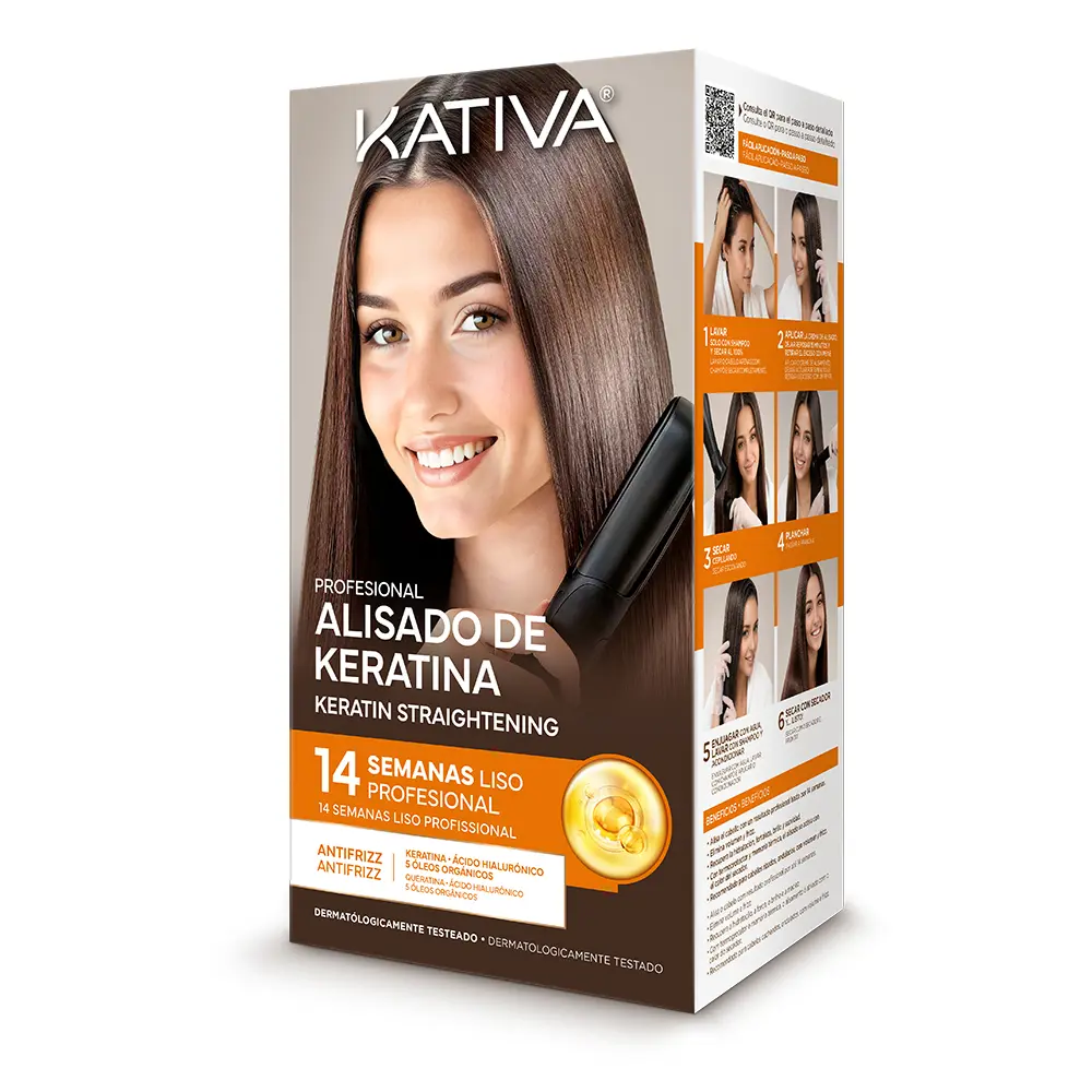 KATIVA KATIVA PROFESSIONAL BRAZILIAN KERATIN STRAIGHTENING KIT 4 pcs