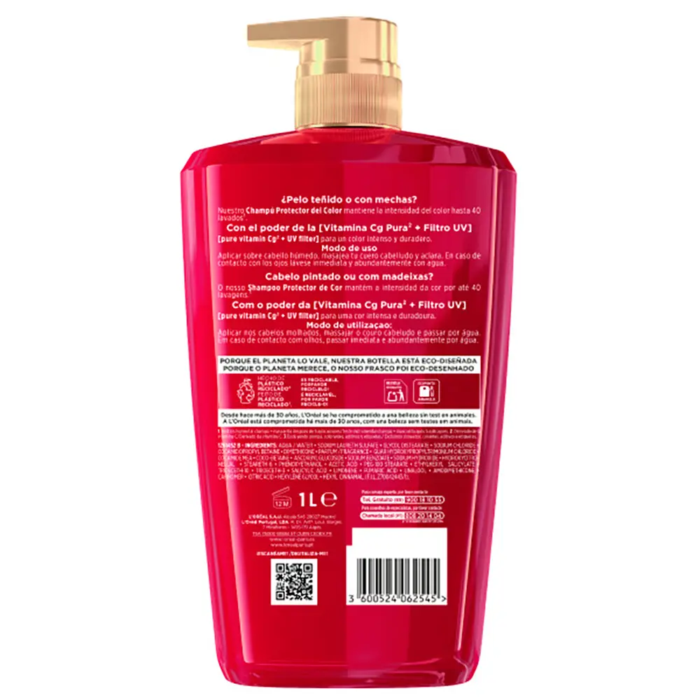 L'OR?AL PARIS ELVIVE COLOR-VIVE protective shampoo 1000 ml L'OR?AL PARIS ELVIVE COLOR-VIVE protective shampoo 1000 ml