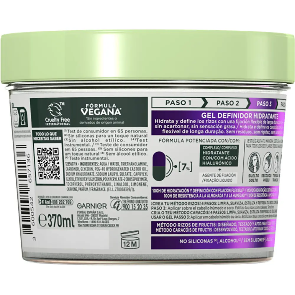 GARNIER FRUCTIS FLEXI GEL definidor hidratante 370 ml