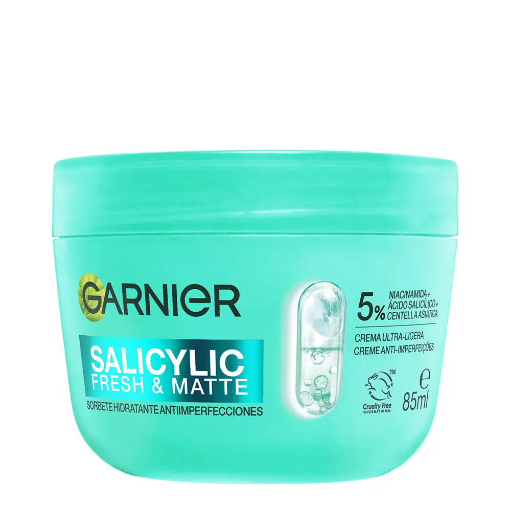 GARNIER SALICYLIC FRESH & MATTE moisturizing anti-blemish sorbet 85 ml GARNIER SALICYLIC FRESH & MATTE moisturizing anti-blemish sorbet 85 ml