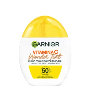 GARNIER VITAMINA C WONDER TINT fluido con color SPF50+ #medio 40 ml