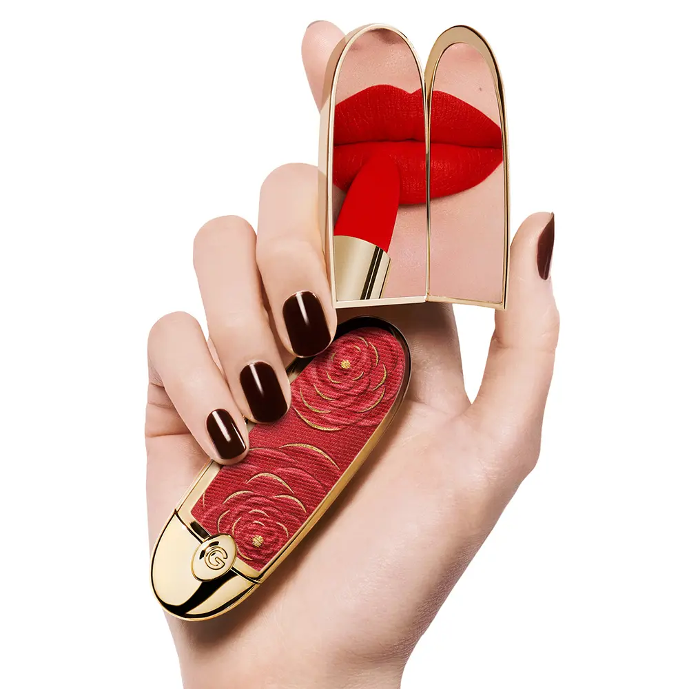 GUERLAIN ROUGE G BLOOMING DENIM limited edition case #Red Rose 1 unit GUERLAIN ROUGE G BLOOMING DENIM limited edition case #Red Rose 1 unit - Image 4
