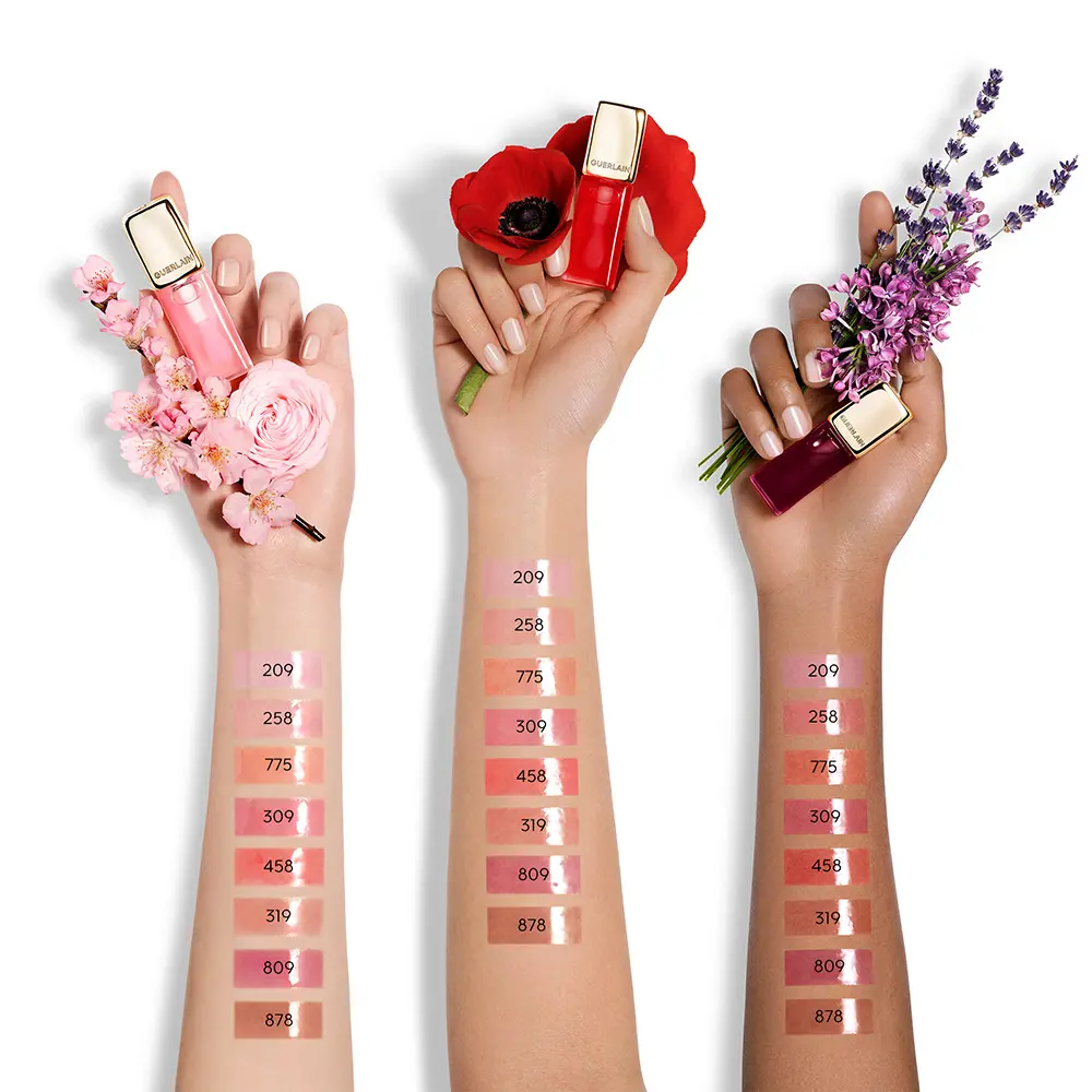 GUERLAIN KISSKISS BEE GLOW OIL tinted lip oil #878-Dahlia 9.5 ml GUERLAIN KISSKISS BEE GLOW OIL tinted lip oil #878-Dahlia 9.5 ml - Image 4