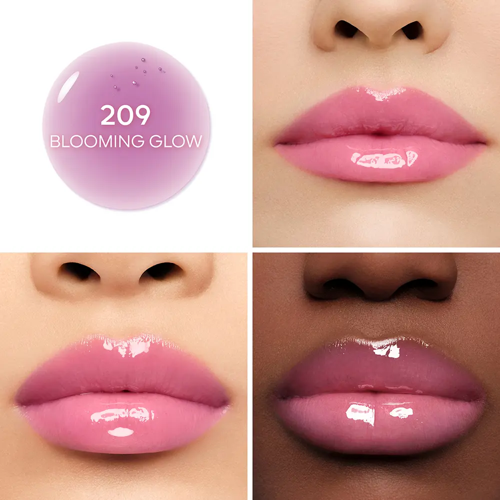 GUERLAIN KISSKISS BEE GLOW OIL tinted lip oil #209-Blooming 9.5 ml GUERLAIN KISSKISS BEE GLOW OIL tinted lip oil #209-Blooming 9.5 ml